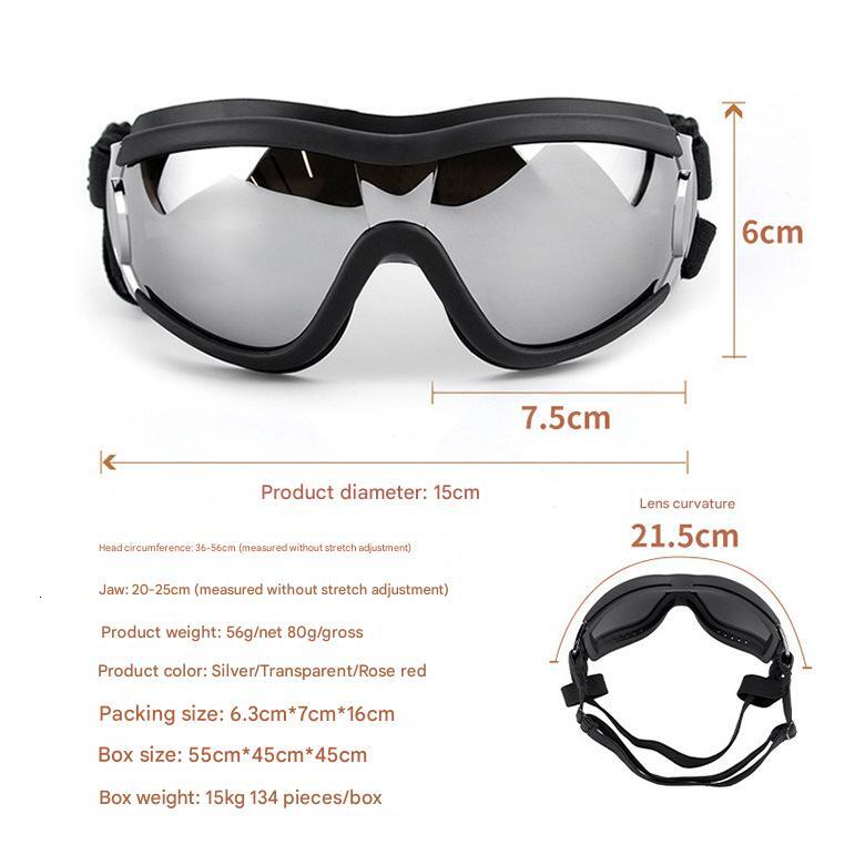 Pet Sunglasses Waterproof Windproof Sunscreen UV Proof Free Size Large Dog Goggles Glasses