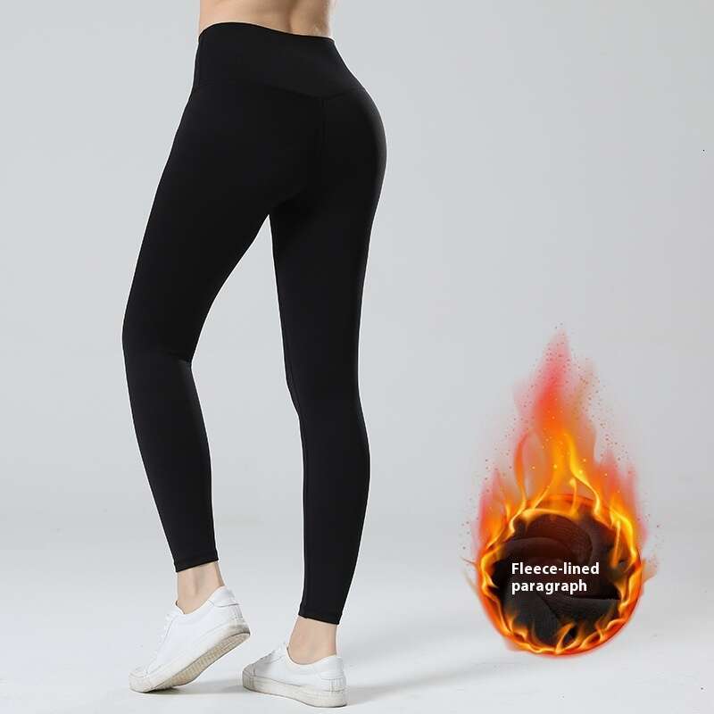 Women Yoga Pants Autumn Winter Brocade Ammonia Yoga Pants For Women High Elasticity Thin Velvet Lifting Buttocks Sports Leggings Thick And Warm Fitnes