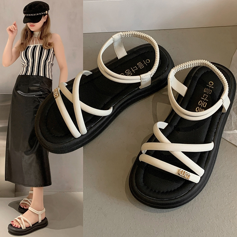 free shipping sandals designers for womens ladies hot 2025 Summer New Thick Bottom Casual Fashion Outdoor Sandals Size 35-40