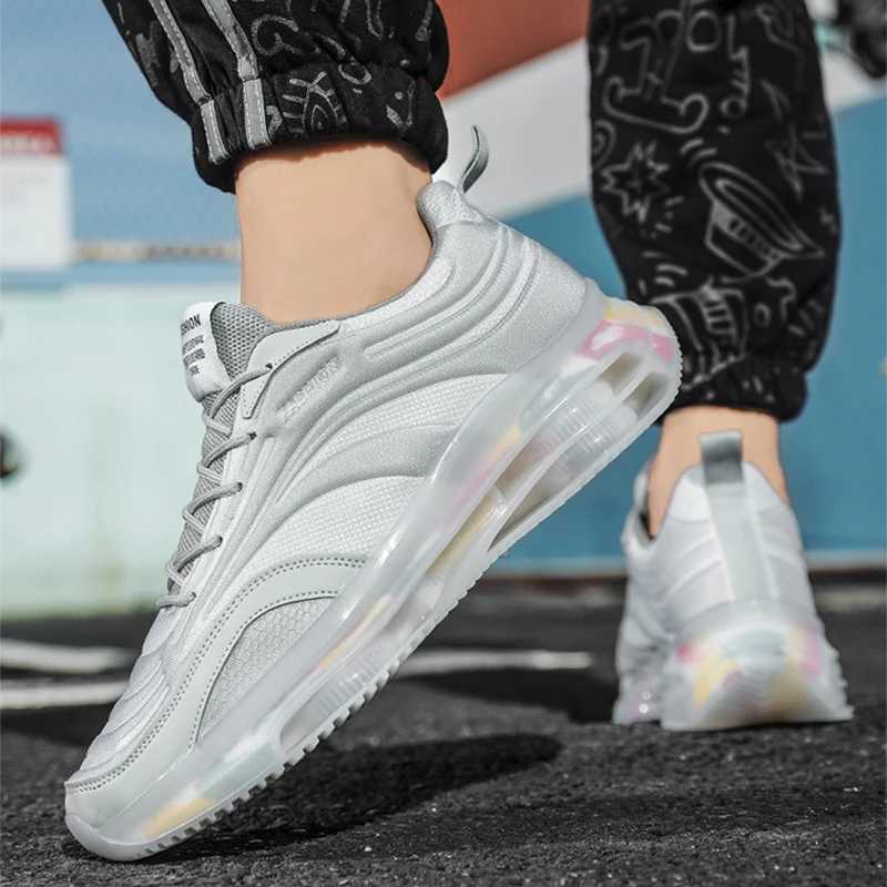 Summer New Mens Shoes Korean Edition Sneakers Mens Fashion Casual Elastici Sole Shoes Popcorn Mesh Sports Running Shoes Z250326