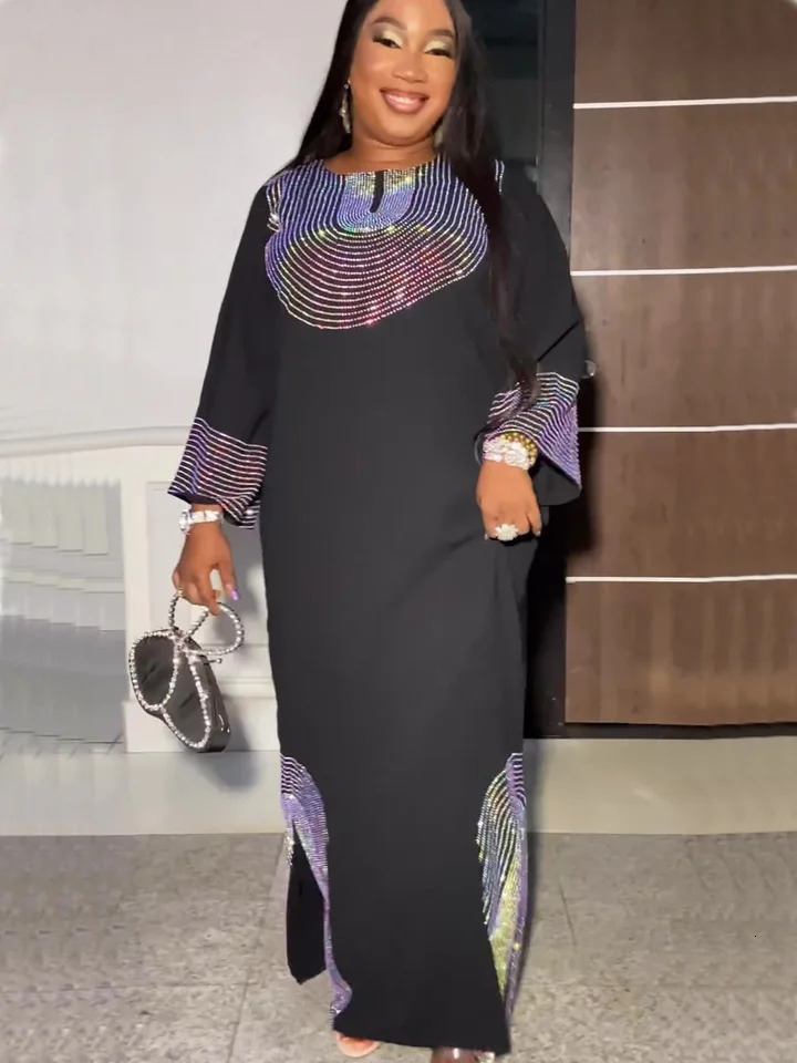 Abayas for Women Dubai y African Muslim Fashion Dress Caftan Marocain Evening Party Boubou Robe Djellaba Femme 250326