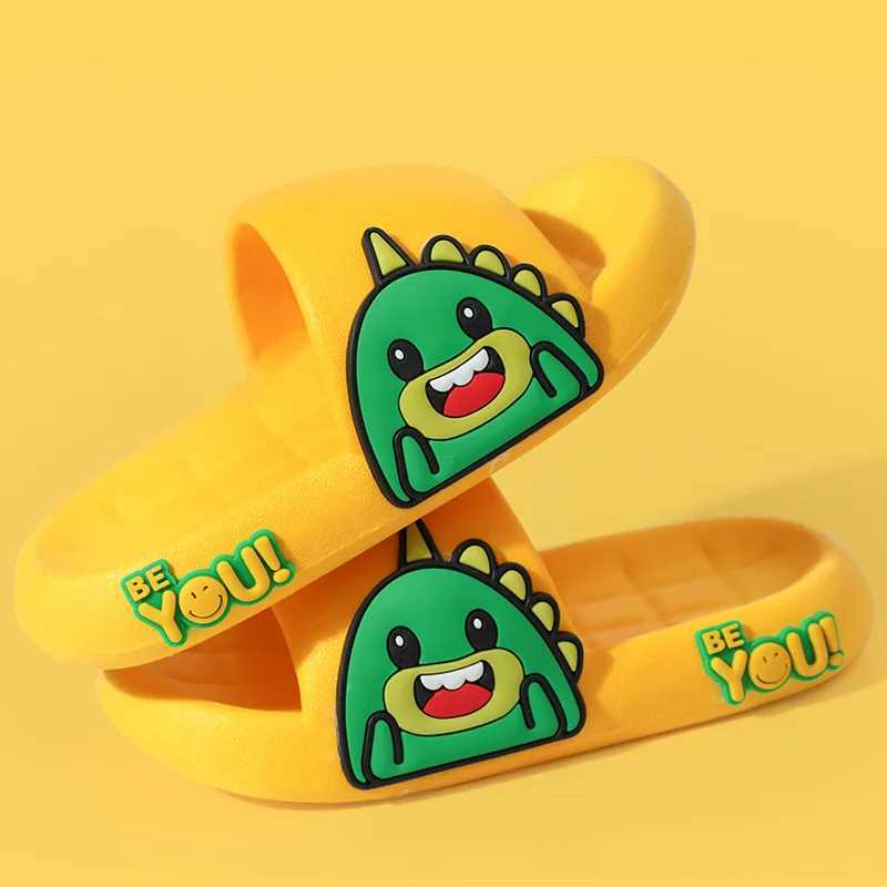 Slipper Childrens slippers with soft sole and anti slip baby boys and girls light and cute cartoon outdoor wear comfortable sandals S25326