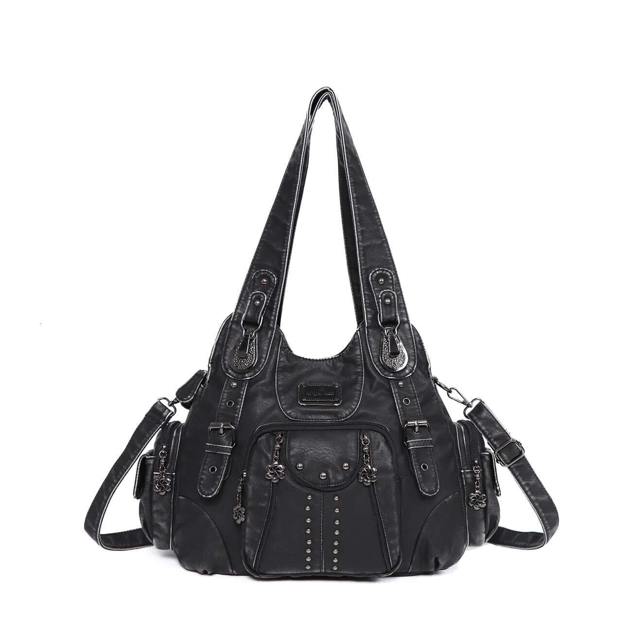 Angelkiss Fashion Handbags Women Bags PU Leather Handbag Female Satchel Big Shoulder Purse Bag Bolsa Feminina