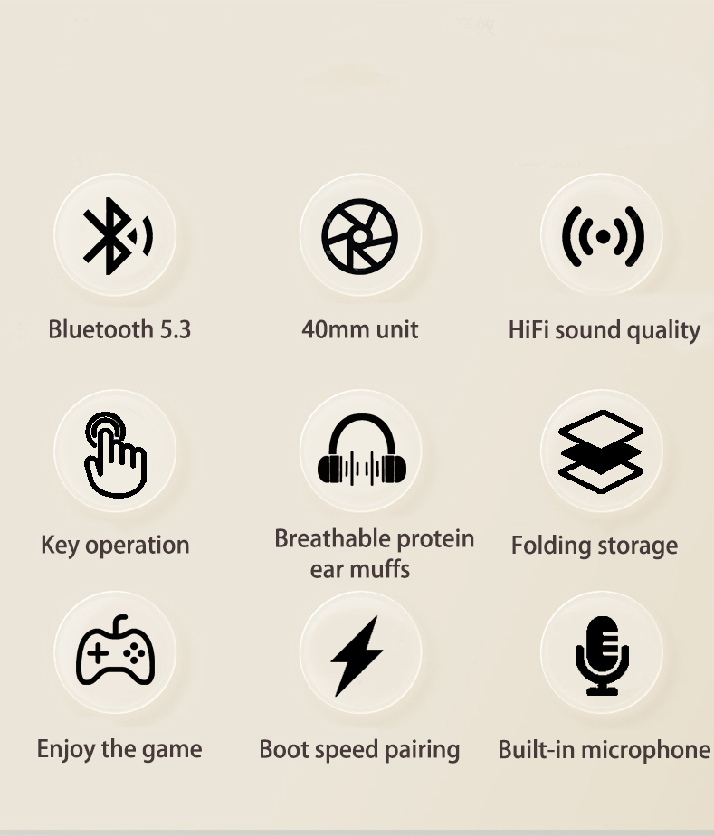 shanshi new P9 Pro Max Wireless Headphones With Mic Sport Waterproof Headset Telescc Type-c Over-ear Earphones