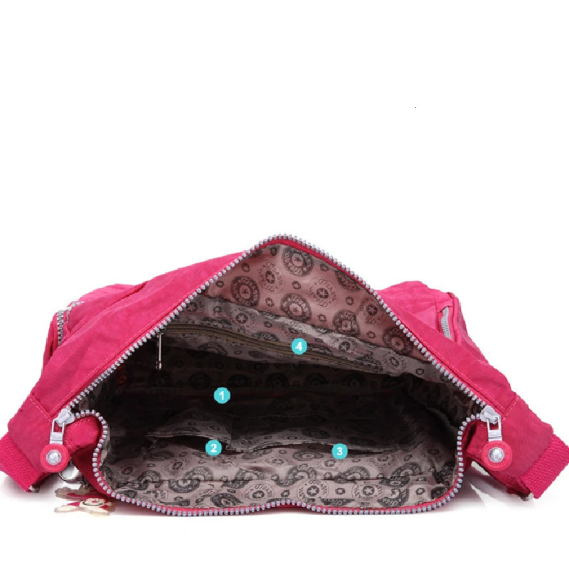 A4 Waterproof Mens Shoulder Messenger Bag Womens Ten Font Wallet Lightweight Blue Black Red Purple Green M1304 250326