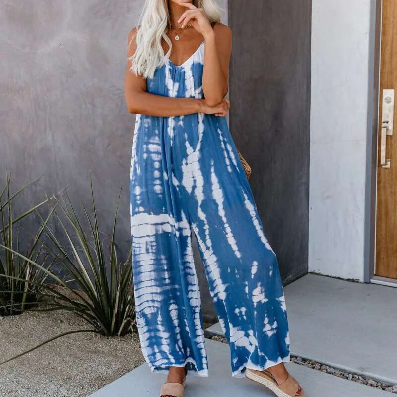 Dongdumaoyi Nieuwe Dames Halter Sexy Wijde Pijpen Jumpsuit