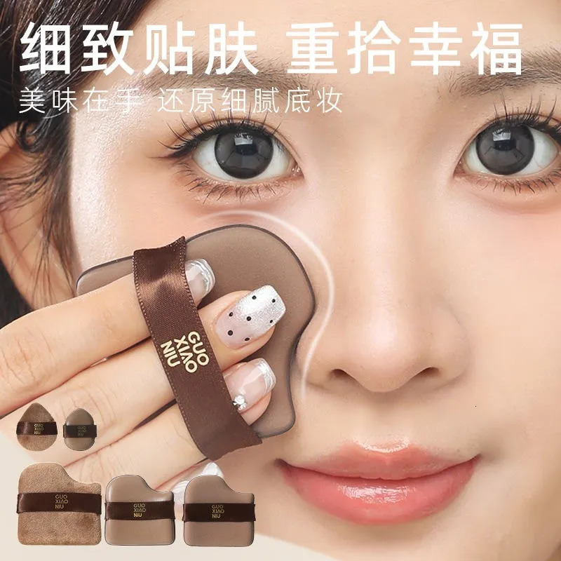 GUOXIAONIU 6PCS Makeup Blender Puffs Loose Powder Foundation BB Cream Cosmetics Applicator Sponge Dry Wet Use Tool 250317