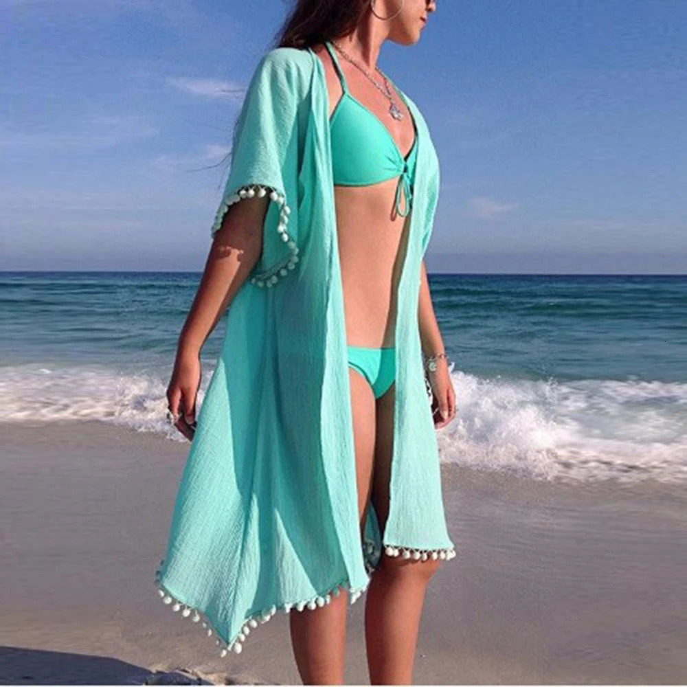 summer cardigan cape 2024 hollow knitted womens beach wear sun protection 250326