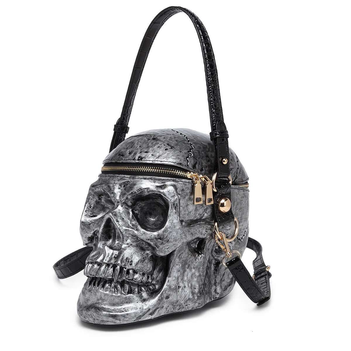 2025 New Popular Halloween Women's Crossbody Personalized Skull Three-Dimensional Special-Shaped Bag