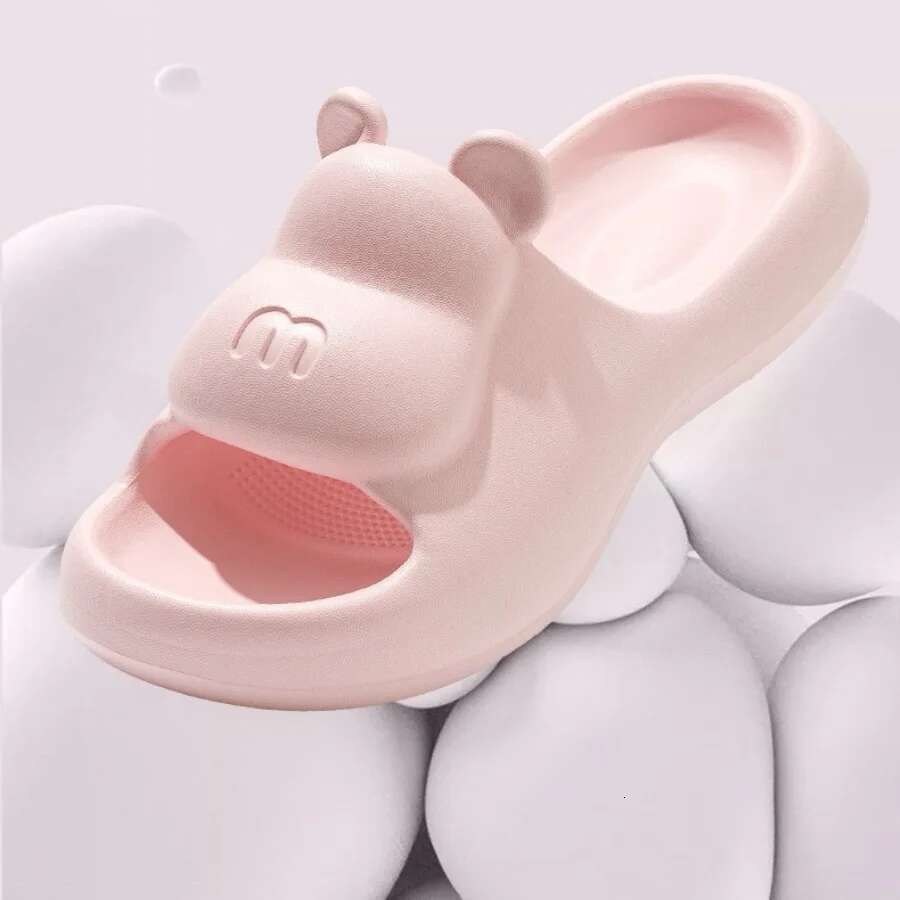 Cute Design Thick Sole Women Slippers Slides Bathroom Beach Indoor Sandals men Summer Couple Shoes