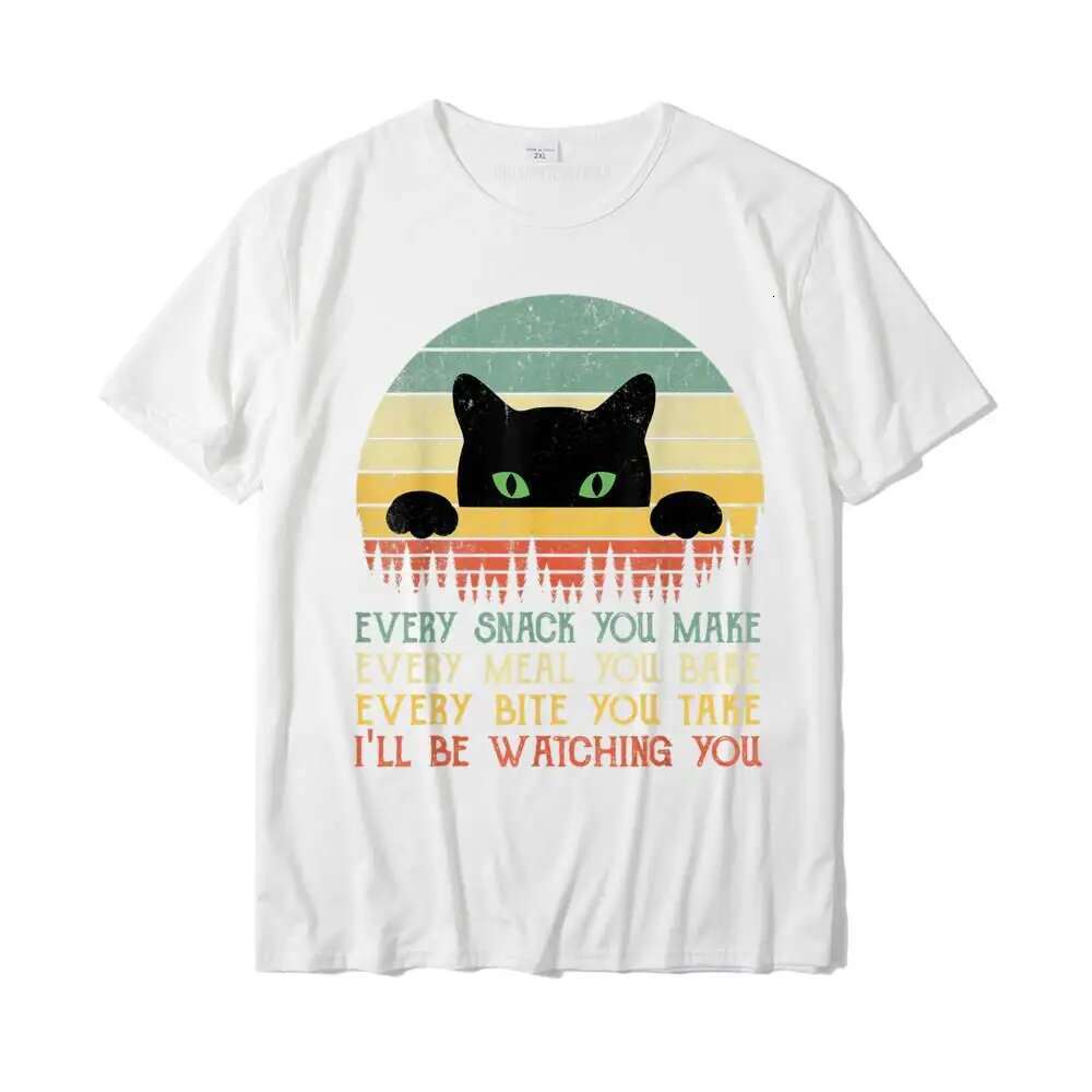 Every snack will make you fun, Cat Mom, Cat Mom, Cat Dad T-shirts, cotton T-shirts, men's T-shirts, custom Rife prints
