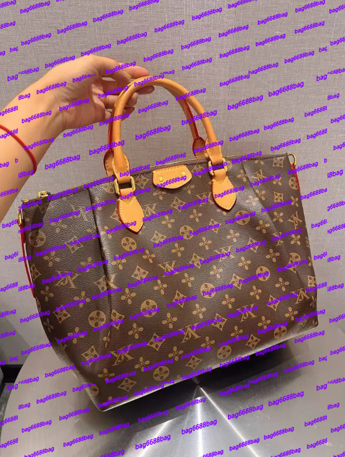 Designer Women Shoulder Hobos Brown Old Flower The Tote Bag Letter Genuine Leather Bags Crossbody Handbags Lady Purse s Female backpack