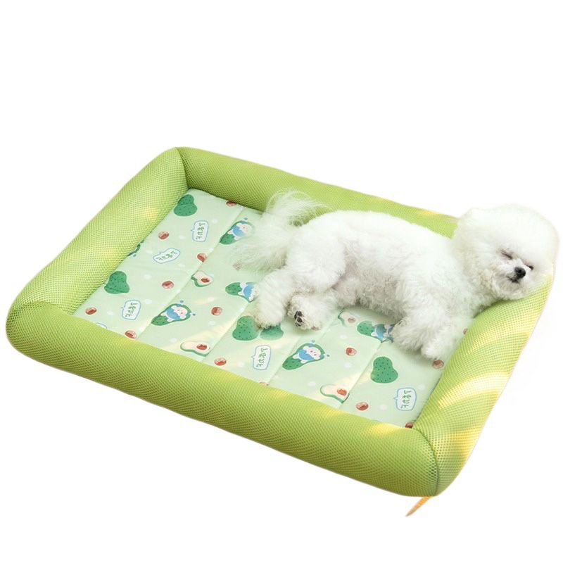 Summer Dog Bed Mat Super Cool Ice Pad Mat For Dogs Cats Blanket Sofa Breathable Ice Silk Pad Kennel Pet Summer Washable Bed