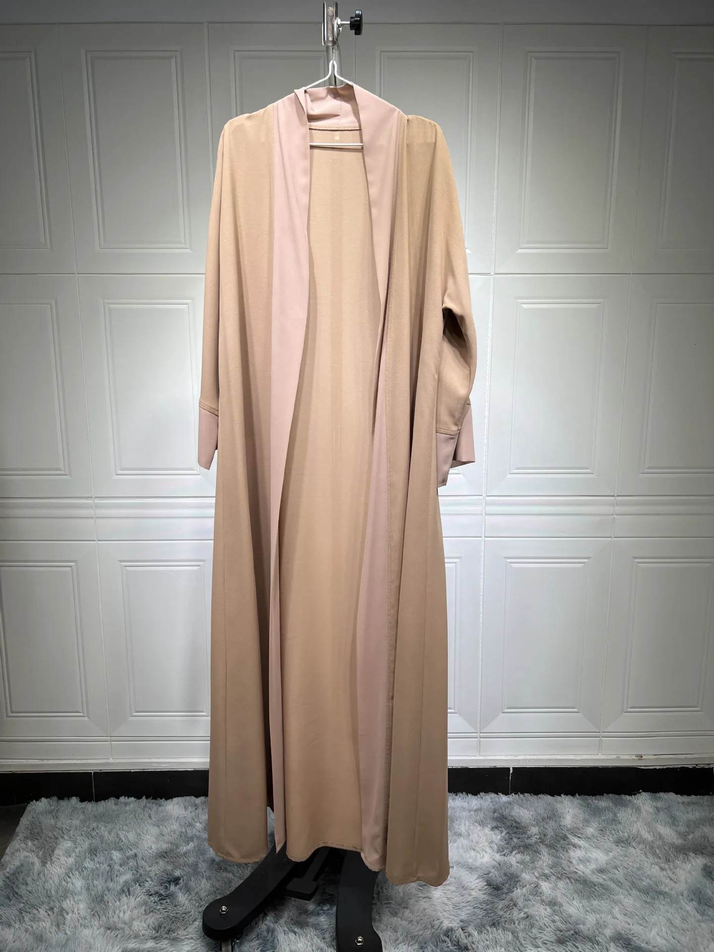 Eid al Fitr Mubarak Djellaba Chiffon Open Abayas Womens White Kimono Fleece Sweater Dubai Kaftan Abaya Islamic Clothing Ramadan Humble Robe 250326