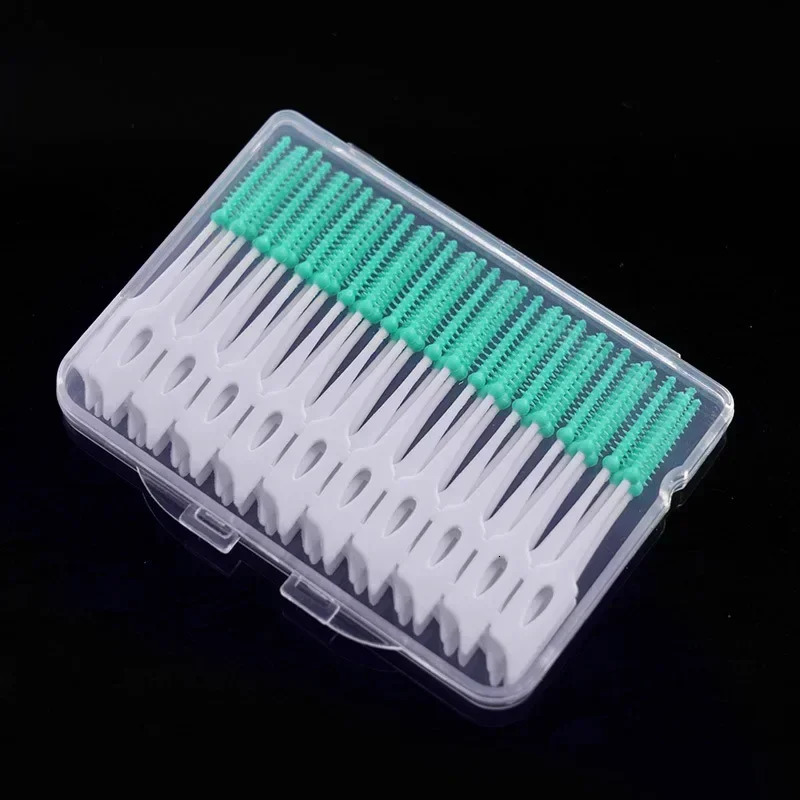 40120pcs interdental brush soft silicone adaptive space orthodontic bracket 250325