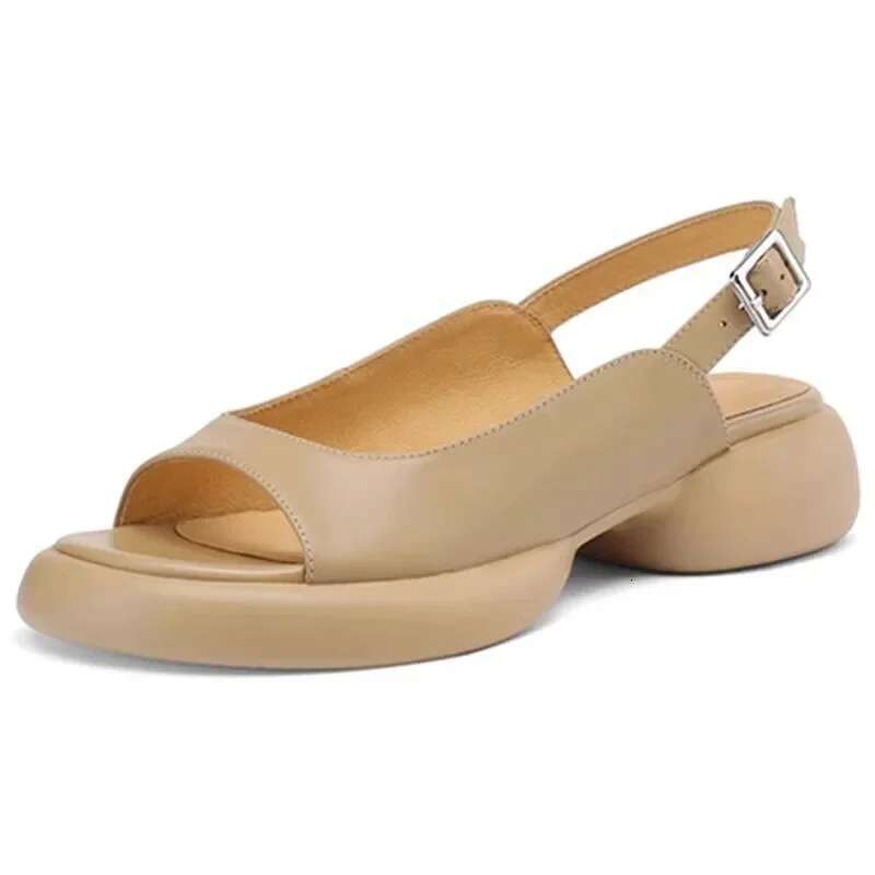 Women Sandals Summer Casual Round Toe Soft Shoes Fashion Solid Slip On Sgback Anti Slippery atos De Mujer