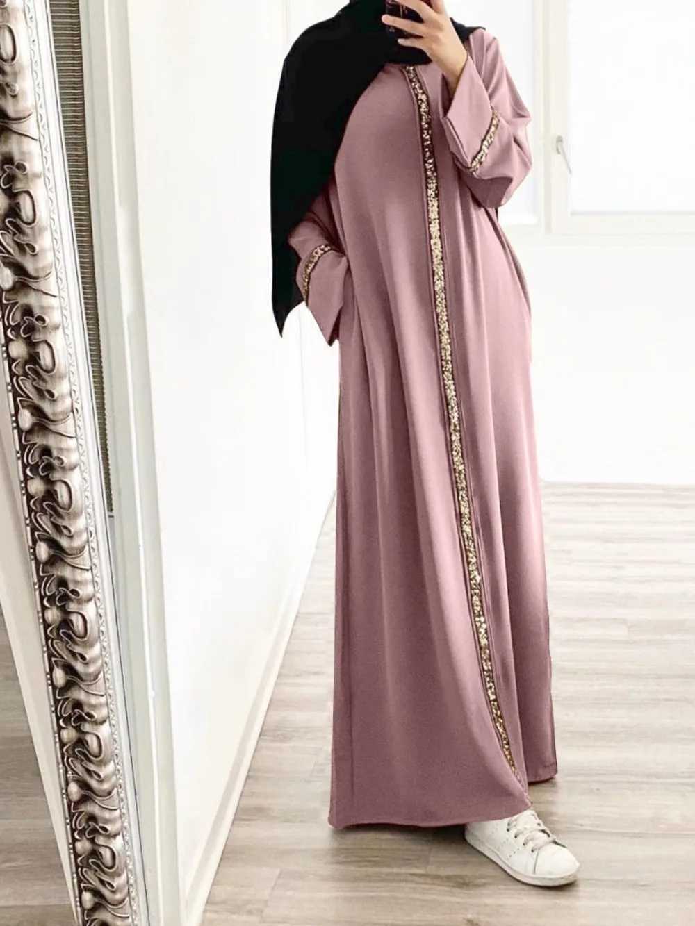 2025 Eid Muslim Dress for Women Ramadan Jalabiya Party Long Dresses Abaya Long Robe Morocco Dubai Abayas Kaftan Islam Vestidos Largos X2505141