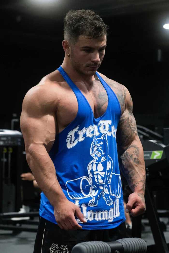 New Mens Tank Top Outdoor Running Training Sport Fast Drying Breathable Cotton Printed Top X250327