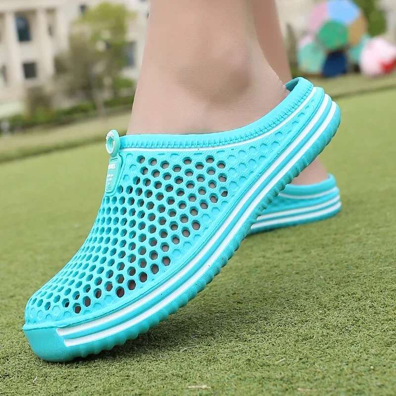 Men Unisex Hollow Out Casual Women Beach Sandal Flip ps Shoes Non-slip Size 36-45 Mens Slippers