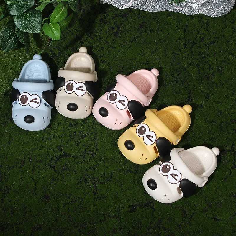 Slipper Childrens walking shoes ice skates water adventure shoes cute cartoon dog slides outdoor beach simple breathable slides S25326