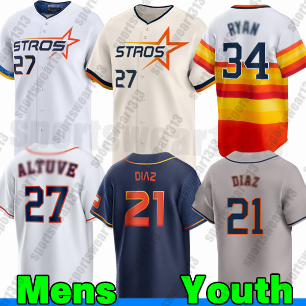 #27 Jose Altuve Jersey #2 Alex Bregman Houstons Custom City Baseball Jerseys Astros jersey 2025