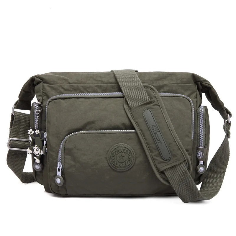 A4 Waterproof Mens Shoulder Messenger Bag Womens Ten Font Wallet Lightweight Blue Black Red Purple Green M1304 250326