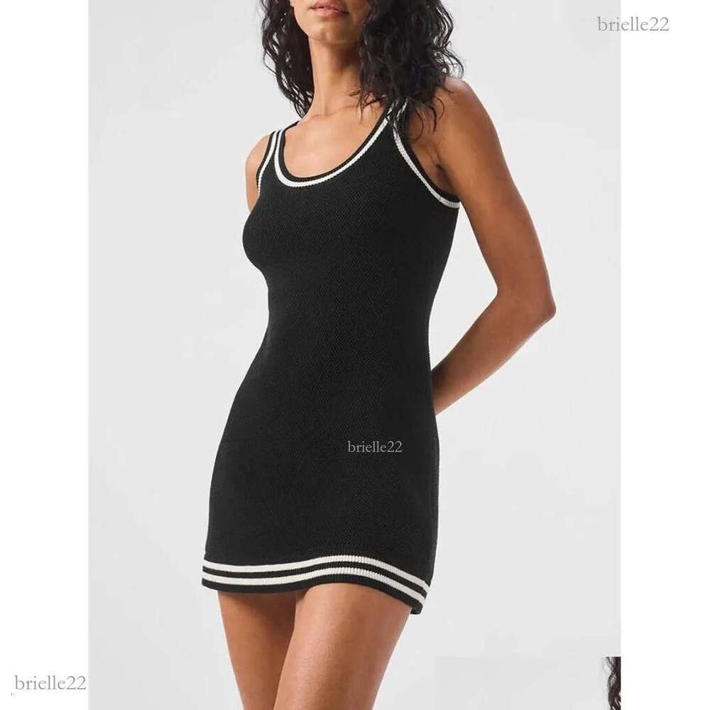 Basic Casual Dresses Womens Summer Fashion Tennis Club Sweater Knit Dress Shortsleeve Drop Delivery Apparel Clothing Otxke