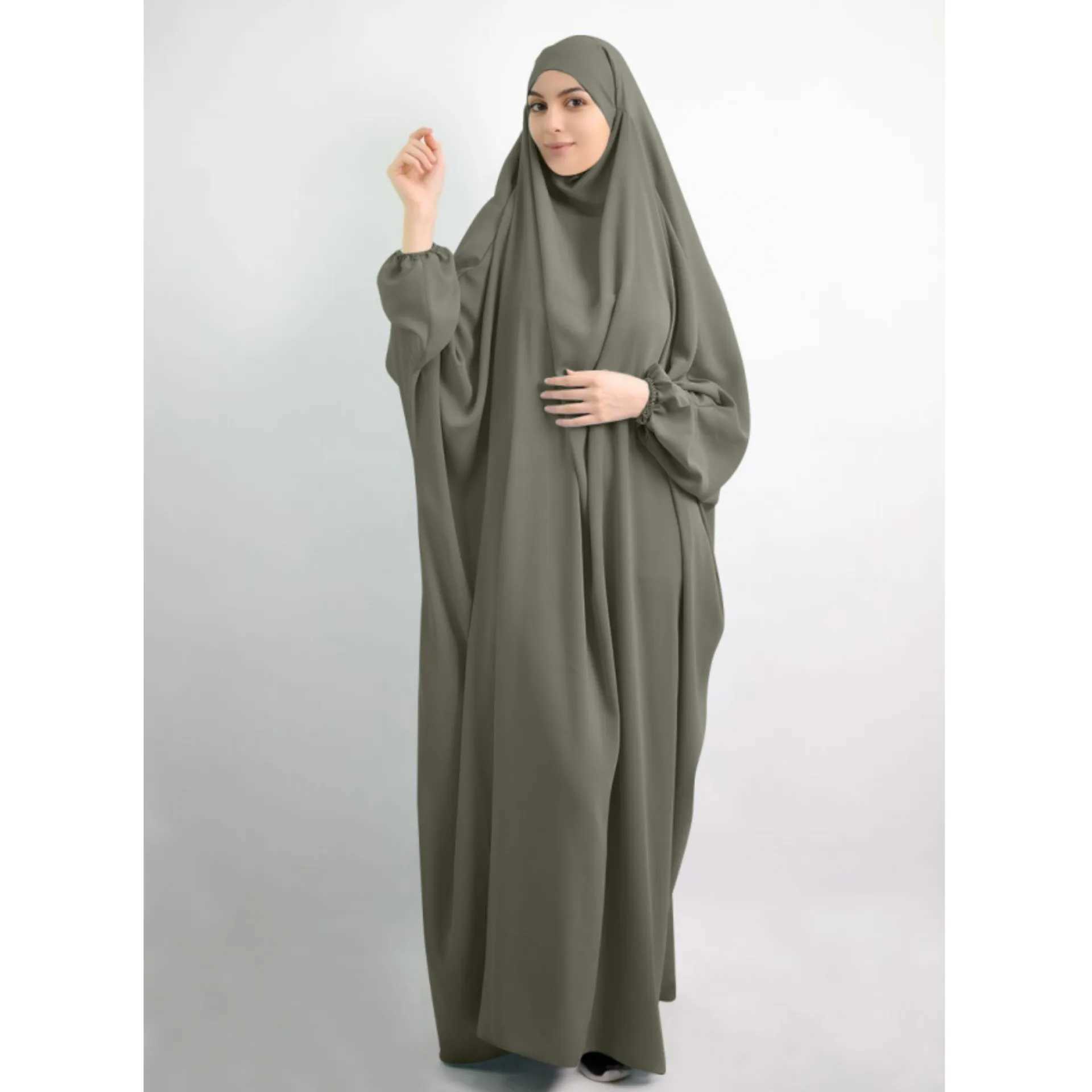2025 Breathable Hijab Liturgical Wear Lslamic Turkish Robe Women Dubai Muslim Standard Apparel Middle East Abaya X2505141