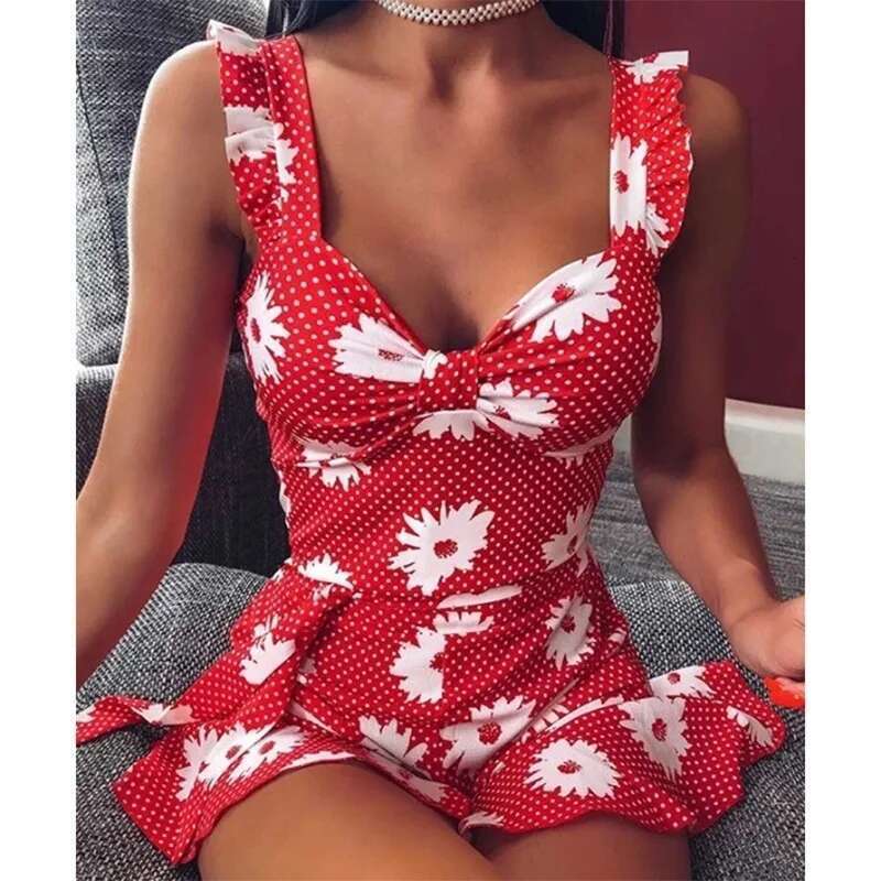 with Breezy Vibrant Dress Sleeveless ral Print and Elegant V-Neck