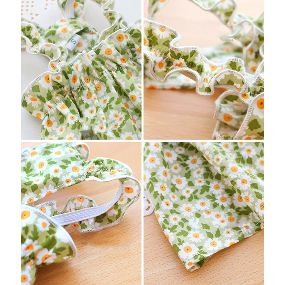 Cozy Cotton Cat Puppy Suspender Skirt Cool Summer Pet Dresses for Cats Small Dogs Kitten Sphynx Clothing Outfit ropa para gatos 250326