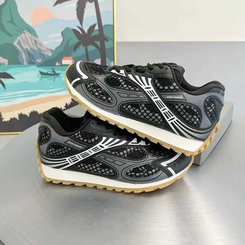 Fashion Chunky Heel Platform Unisex Shoes Designer Luxury Flat Heel All Match Casual Trainers Mixed Color Sport Sneakers FemaleC250327