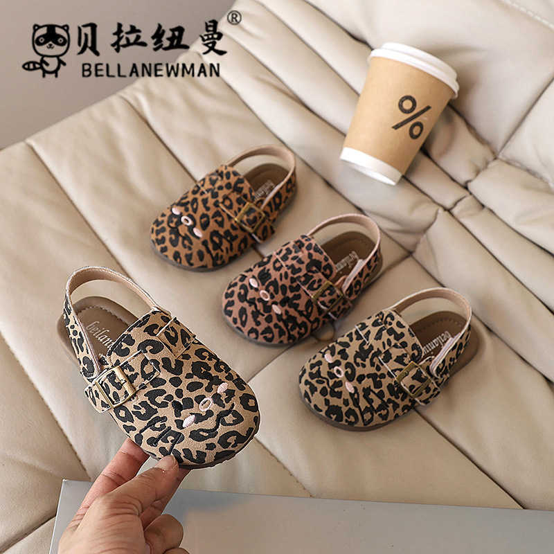 Slipper SHEIN Girls Sandals 2025 Summer New Korean Edition Childrens Cork Baotou Single Shoes Korean Boken Shoes S25326