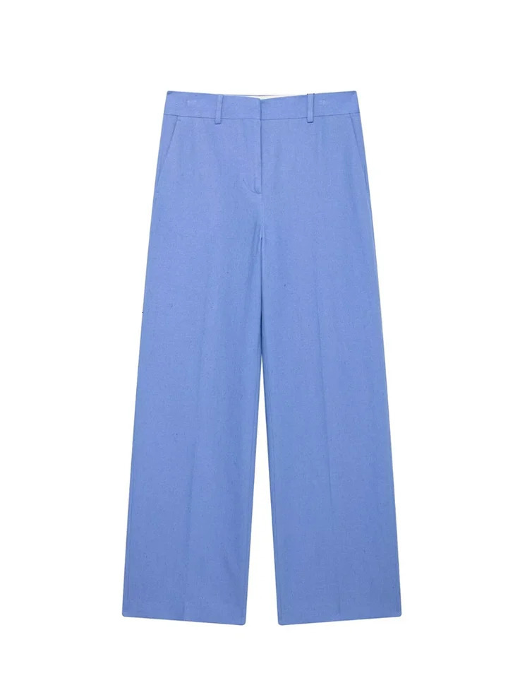 Pair the RARA womens lapel button jacket with matching Trouser set to create a fashionable and professional style 250326