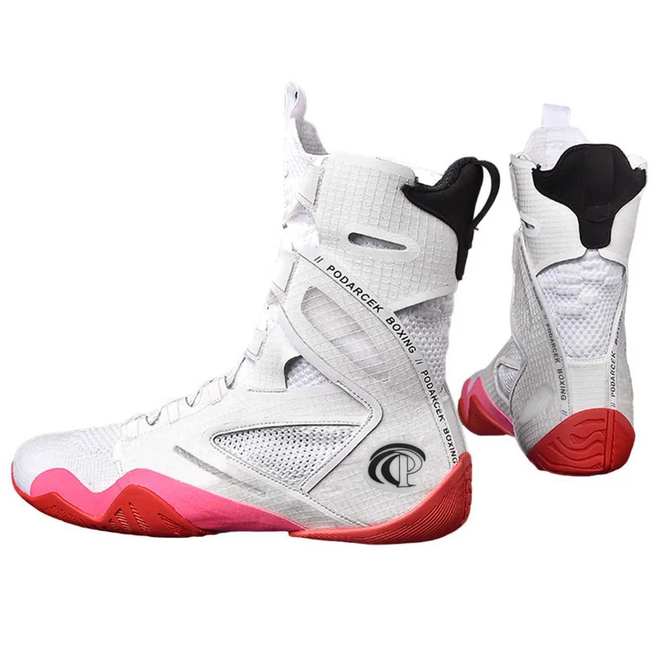 Professional top-level boxing shoes mens indoor combat fitness hard pull wrestling boots combat boots M250327