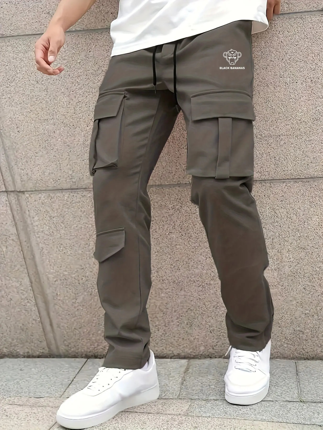2055 mens casual jogging pants loose fit suitable for cargo drag and drop sports hiking outdoor diagonal 250327
