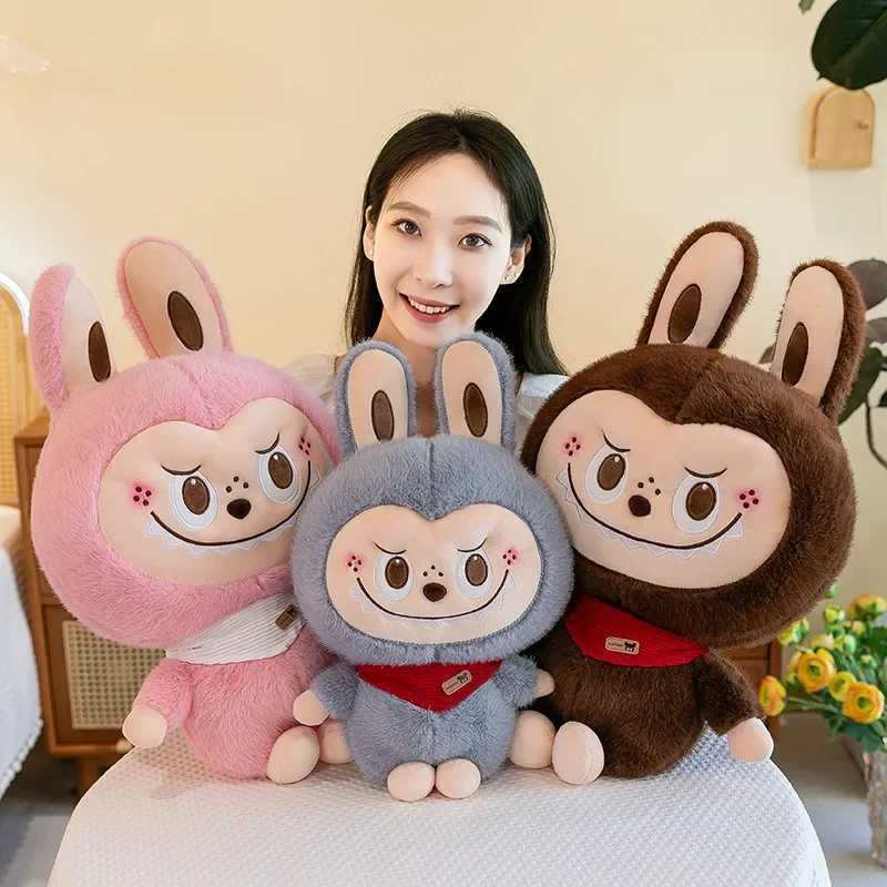 30cm Kawaii Labubu Stuffed Plush Toy Cartoon Cute Labubu Plush Doll for Girlfriends Birthday GiftT250326