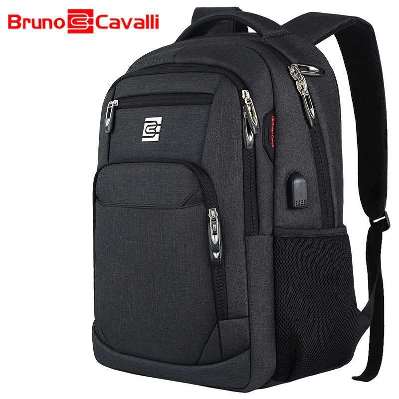 Business Travel Anti Theft Slim Durable 15.6/17 Inch Laptop Backpack With USB Charging Port College School Bag For Women & Men