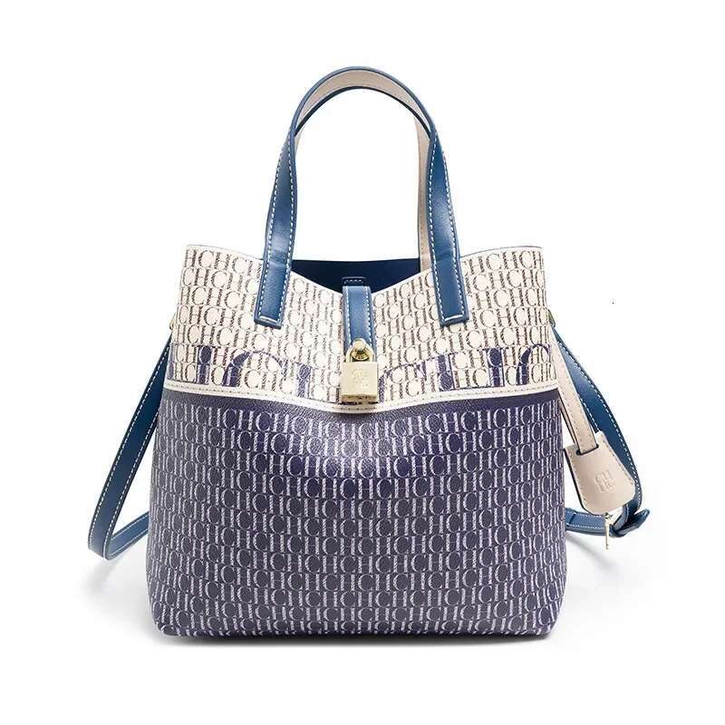 CH Exquisite Wer Leather Fashion Design Handbag Printed Women's Shoulder Large Capacity Bag