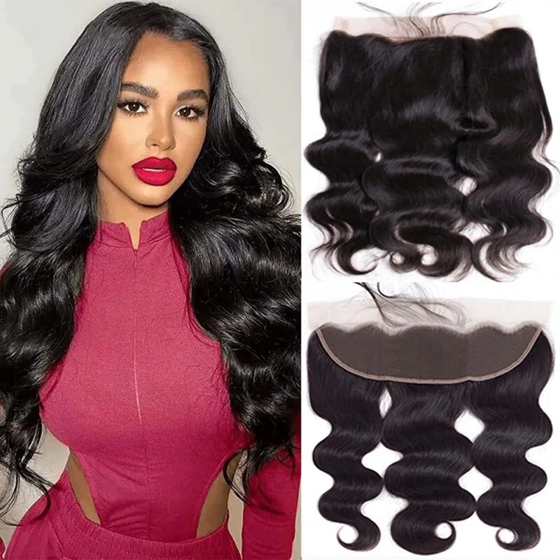 Brazilian 13*4 Frontal Lace Body Wave Human Hair To Ear