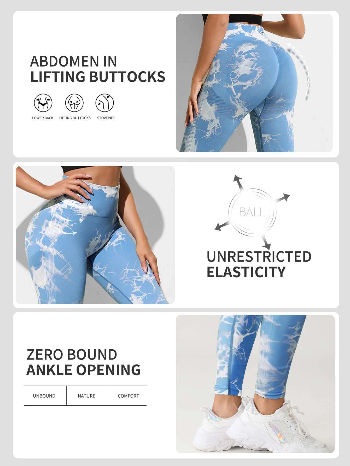 Tie Dye Yoga Pants Sport Leggings Women Seamless High Waist Push Up Woman Tights Fiess Workout Leggins Gym Clothing 2024 New