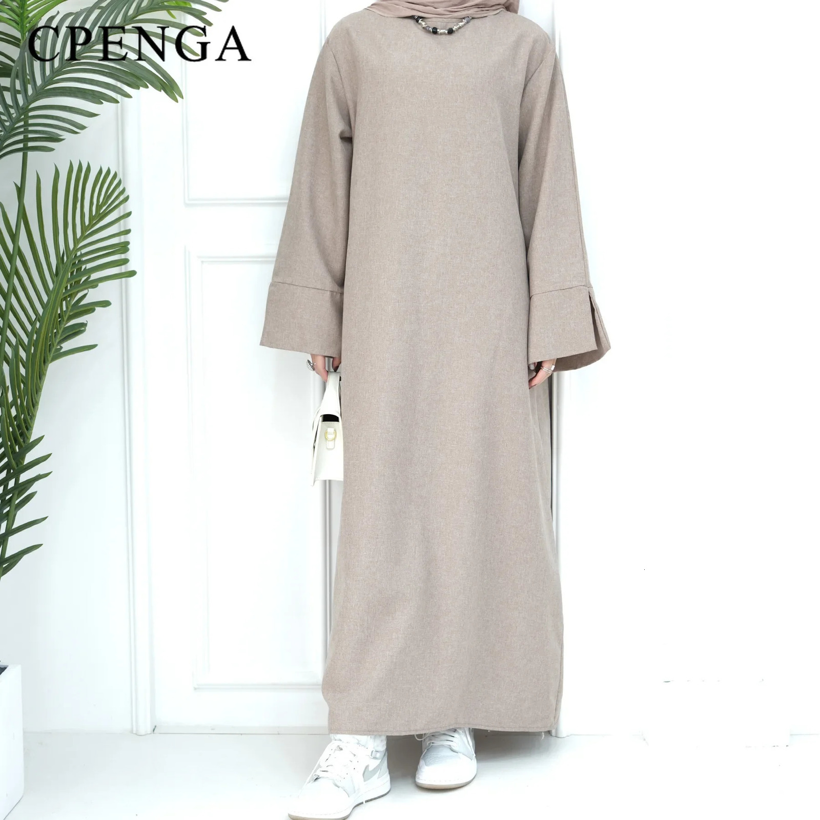 Dubai Abaya Muslim Womens Eid al Fitr Humility Dress T rkiye Loose Elegant Islamic Clothing 250326