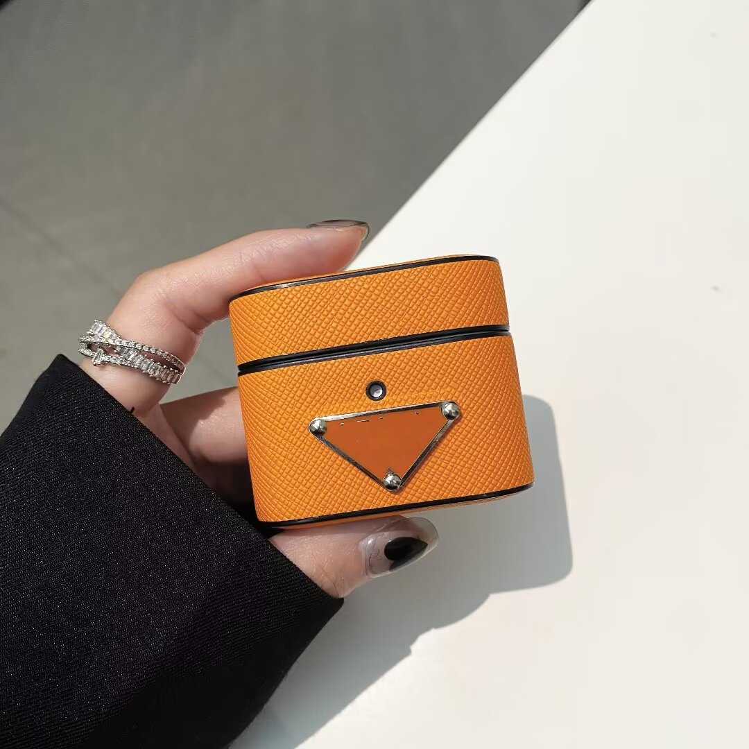 Luxury Triangular letter airpods Cases designer AirPods Pro 2nd Solid Color Hard Cute Wireless Earphone Protective Cover Air Pods 3 2 fashion designer airpods 4 Case