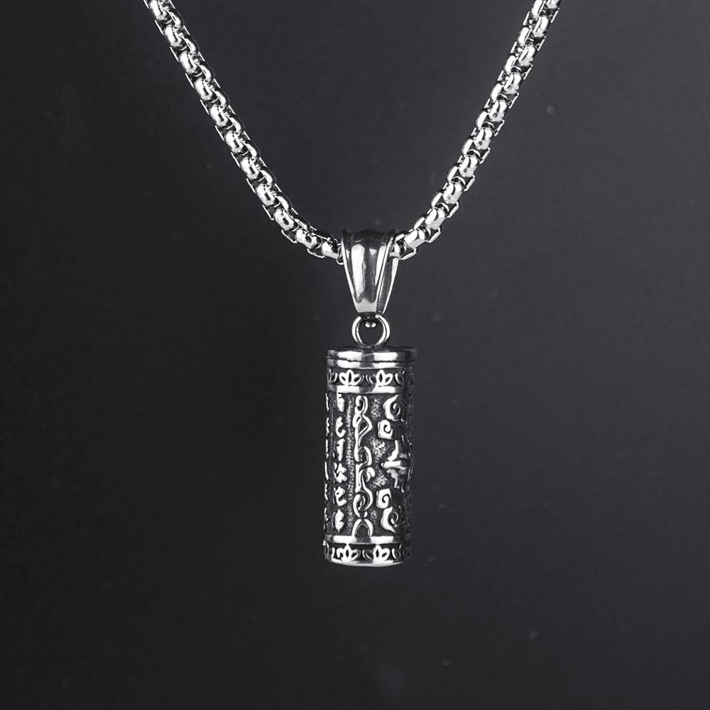 True Words Necklace - European Trendy Men's Hip Hop Pendant