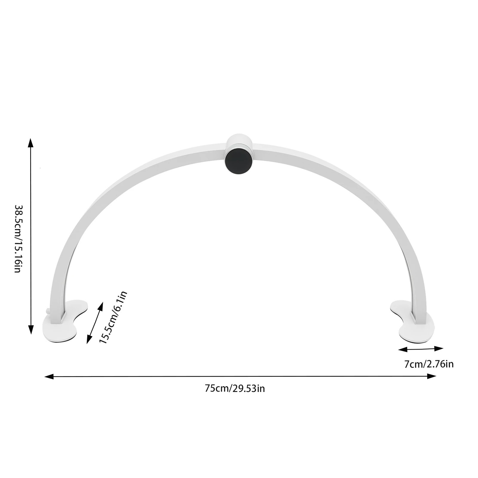 Nail art half moon table lamp brightness adjustment 3000K6000K LED 250325