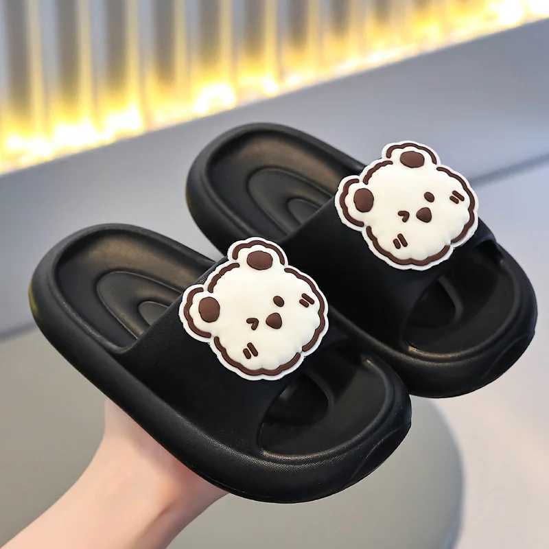Slipper Cartoon rabbit bear boy girl slider summer EVA soft bottom slider childrens indoor non slider childrens beach shoes S25326