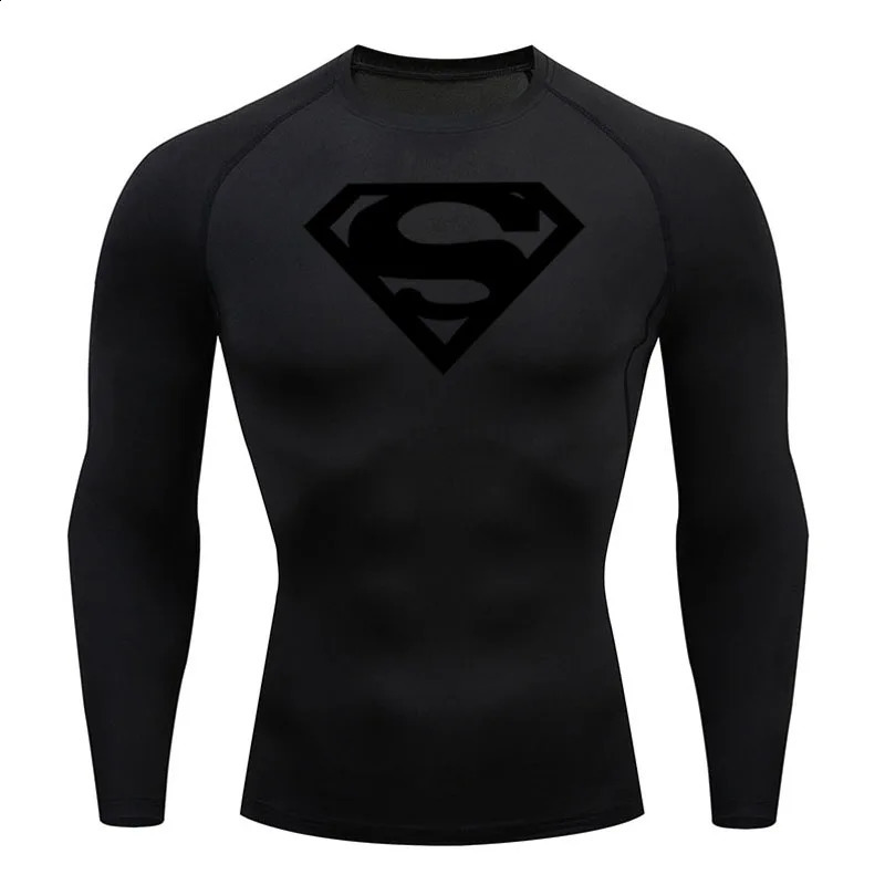 Running T-Shirt Men Compression Shirt Black Gym Top Sports Quick Dry Breathable Sportswear Workout Bodybuilding Short T-Shirts 250327