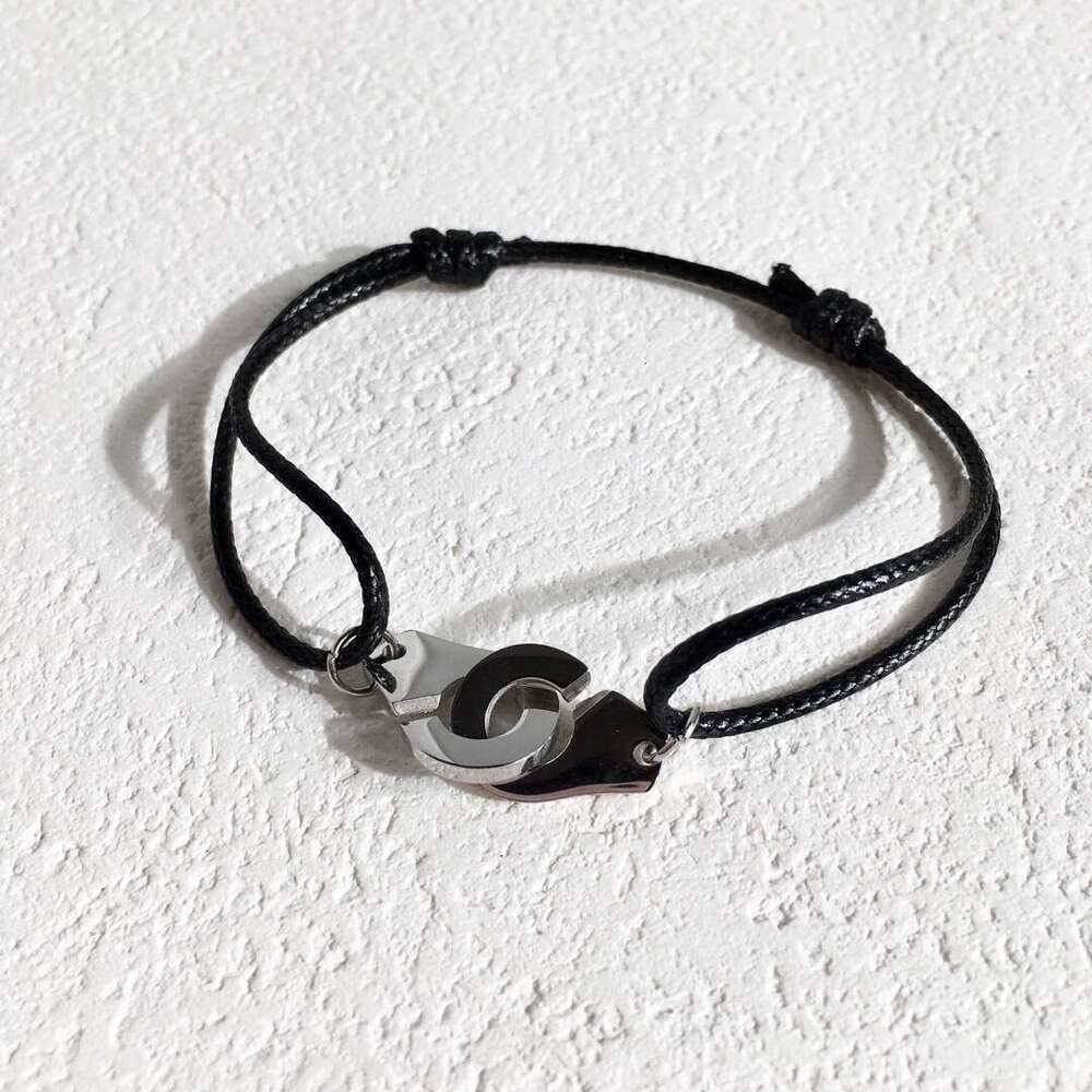 DH High Edition Gift Weaving Stretch Adjustable Men's and Women's Colored Wax Handcuffs Bracelet Non Fading Anti Sensitive Hand Rope
