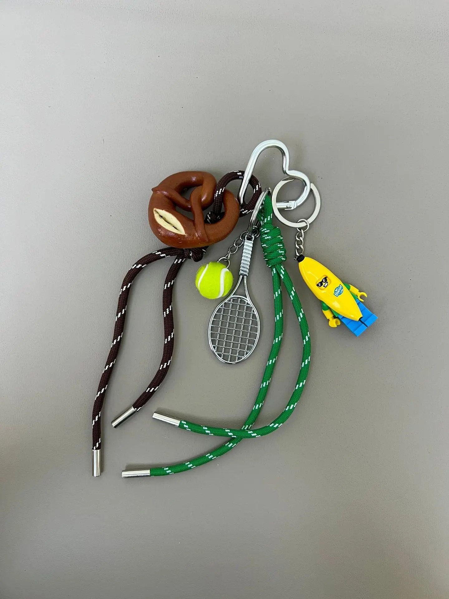 Bag Accessories Rope Hanging Accessories DIY Personalized keychain Cartoon Pattern Mi Series Sausage Dog Animal Charm Bag250325