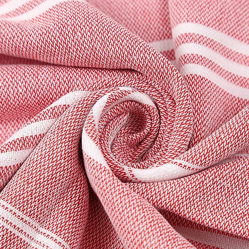 Turkish Beach Towel Oversized 100% Cotton Sand Free Lightweight Towel Absorbent Quick-Dry Beach Blanket Large Pool Bath Towels 250327