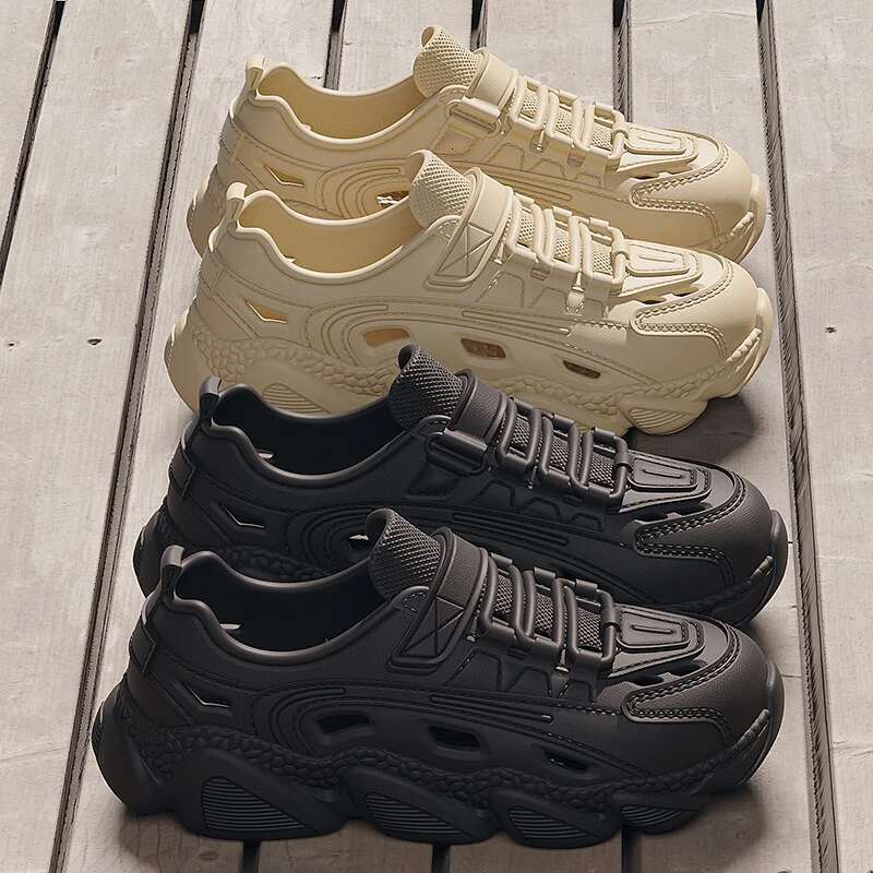 QYCKABY Men's Summer Men Soft EVA Sole Breathable Anti-skid Casual Shoes Outdoor Beach Fashion Fishing Sandals Male